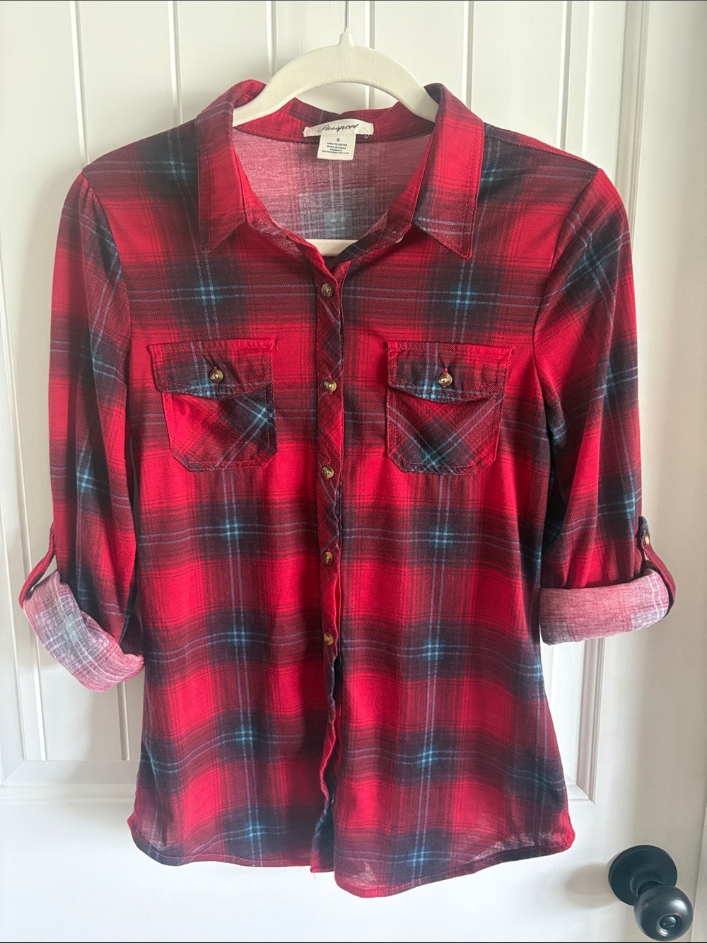 Passport Red Plaid Button-Down Shirt